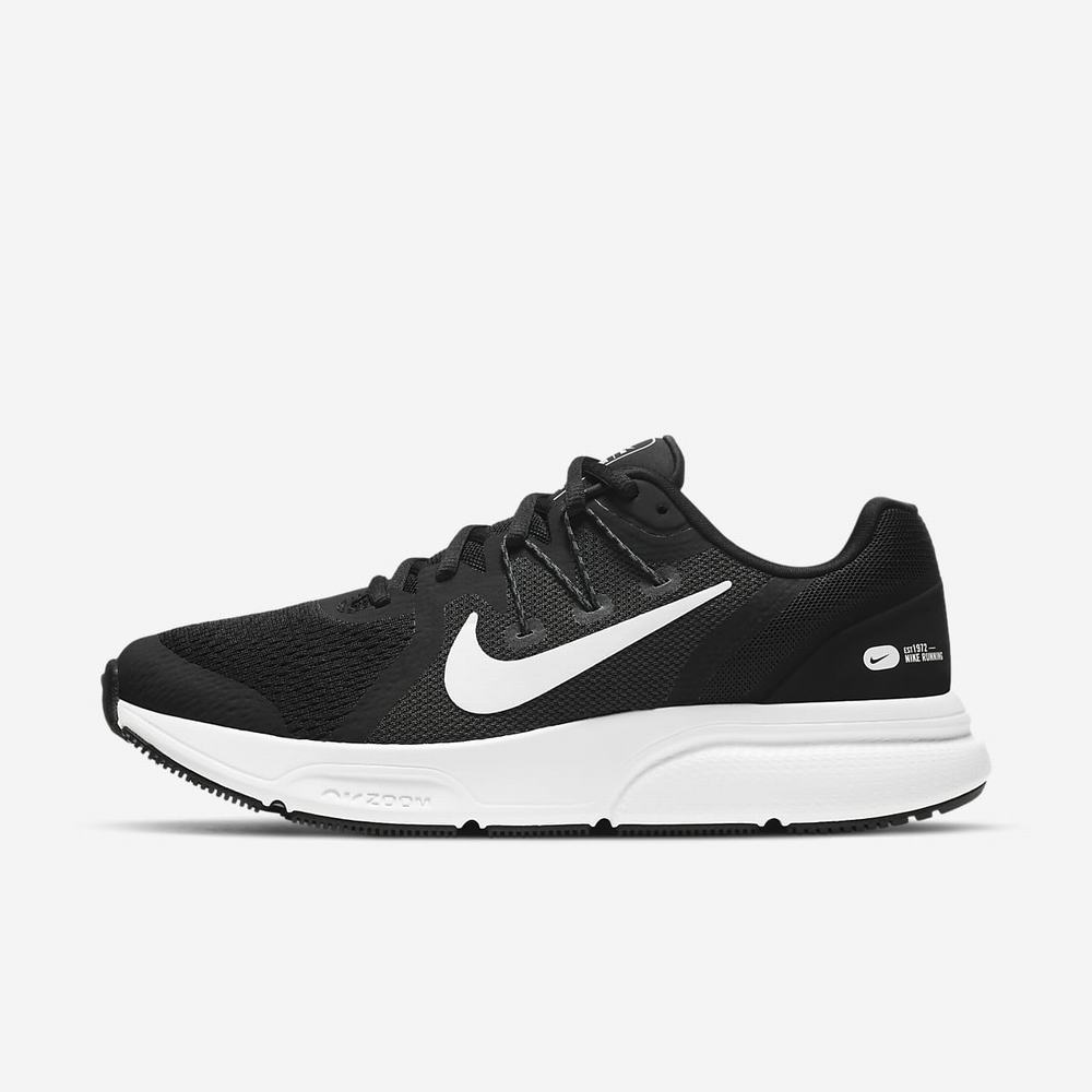 Chaussure De Running Nike Zoom Span 3 Noir 1037-846 Black/Anthracite/White Femme | SGM-78933274